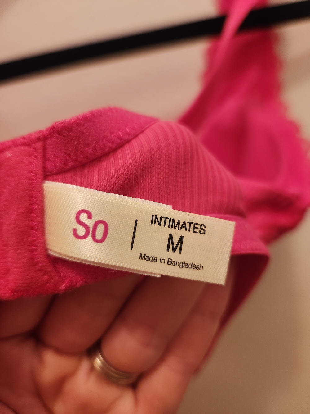 SO Lace Bralette Bundle in Hot Pink & Black Size M - Picture 4 of 9